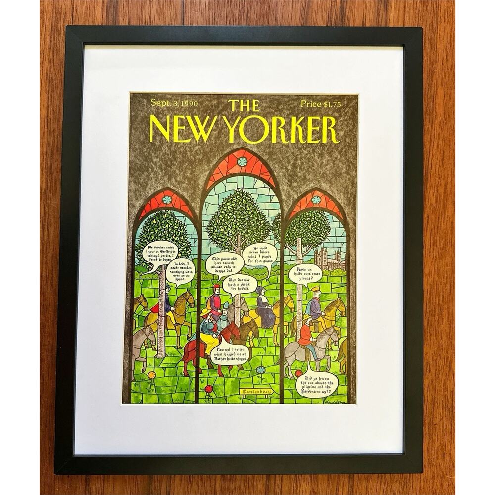 Framed 1990 The New Yorker Full Magazine Sept 3 Canterburry JB Handelsman